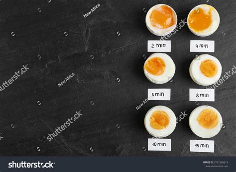 afbeeldingen voor boiled egg minutes afbeeldingen stockfotos en