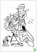 Asterix Muziek Obelix Dinokids Maken2 Kleurplaat Kleurplaten sketch template