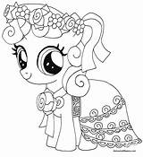 Pony Little Coloring Sweetie Belle Pages Play sketch template