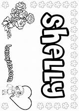 Shelly Coloring Pages Hellokids Print Color Names sketch template