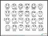 Coloring Pages Emoji Popular Feelings sketch template