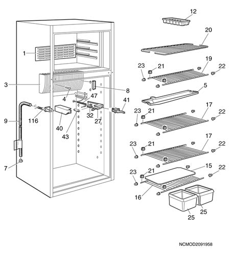 dometic fridge parts diagram