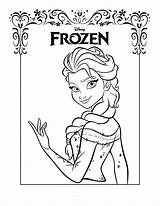 Coloring Elsa Frozen Pages Popular sketch template