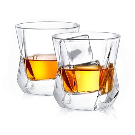 joyjolt aurora crystal whiskey glasses old fashioned whiskey glass 8