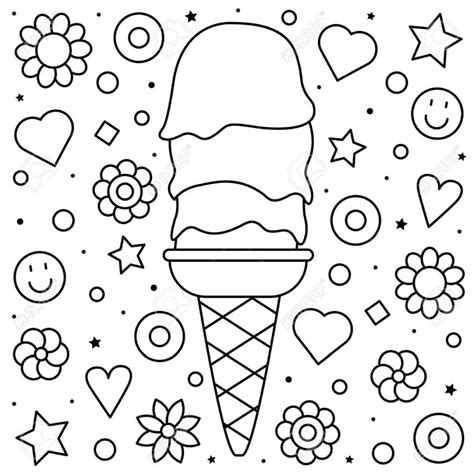 ice cream coloring pages  toddlers