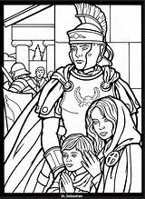 Catholic Coloring Saints Dover sketch template
