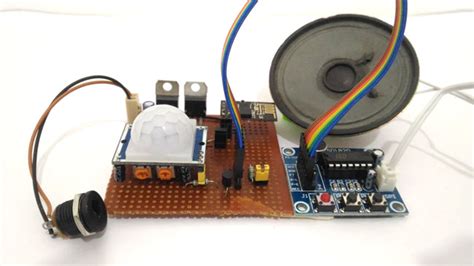 esp based iot security system project  voice message