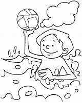 Water Scribblefun Cartoon Ausmalbilder Volleyball sketch template