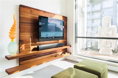 flat panel tv stands wooden decor ideas fif blog