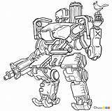 Overwatch Bastion Draw Robots Webmaster автором обновлено July Drawdoo sketch template