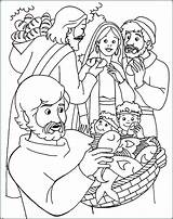 Coloring Jesus Pages Teaching Bible Story Google Getcolorings Feeding Kids Feeds Ar Getdrawings sketch template