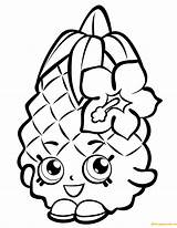 Pineapple Shopkin Crush Pages Season Coloring Shopkins Dolls Toys sketch template