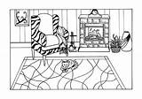 Coloring Adult Cozy sketch template