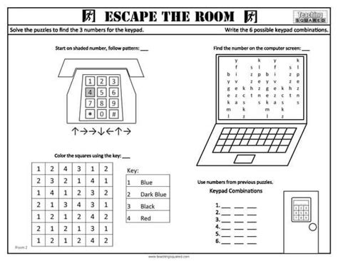 printable escape room kit  printable templates