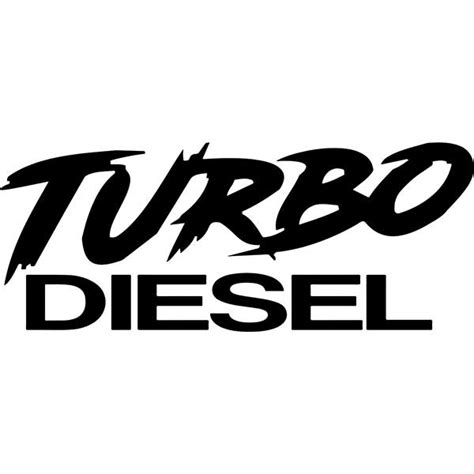 turbo diesel decal sticker turbo diesel decal