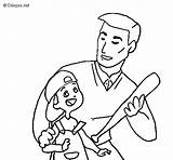 Father Coloring Son Colorear Coloringcrew sketch template