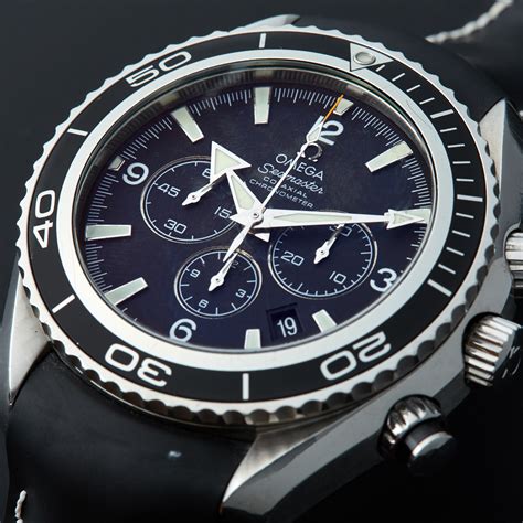 omega seamaster planet ocean chronograph automatic  cs pre owned mixed