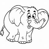 Mewarnai Gajah Hewan Menggambar Binatang Aneka Warnai Sketsa Kumpulan Toddlers sketch template