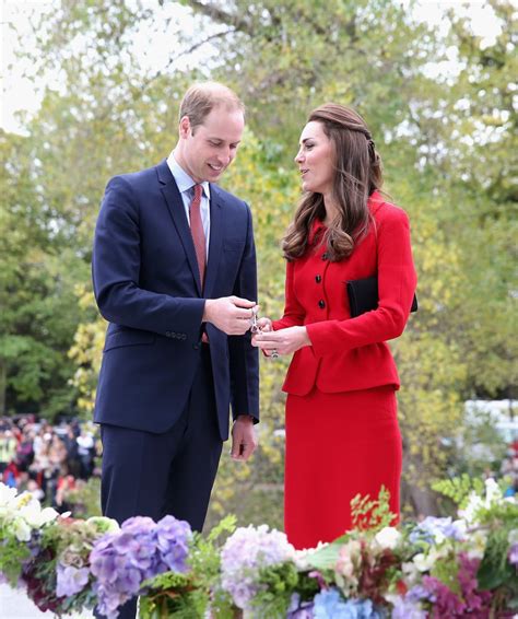 During Their 2014 Tour Will And Kate Cut The Flower Ribbon At The