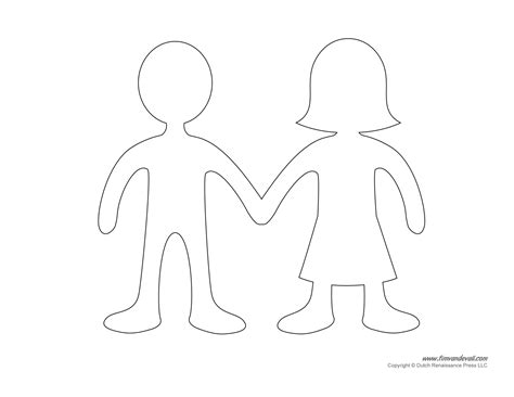 printable paper doll templates    paper dolls