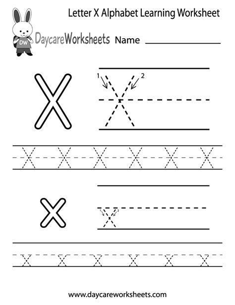 printable letter  alphabet learning worksheet  preschool