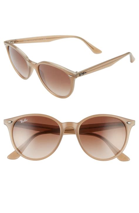 Ray Ban Ray Ban Women S Round Sunglasses 53mm In Opal Beige Brown