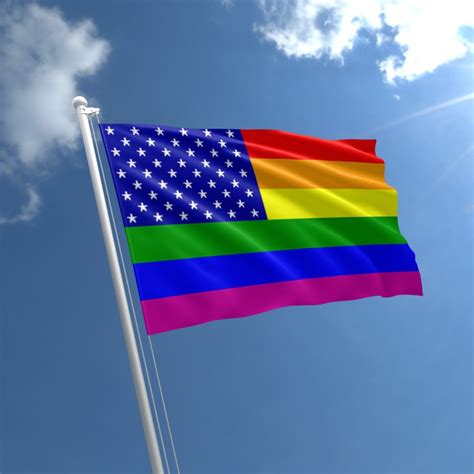 prideoutlet flags rainbow american flag    polyester flag