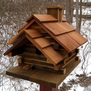 conestoga log cabin birdhouse petagadget