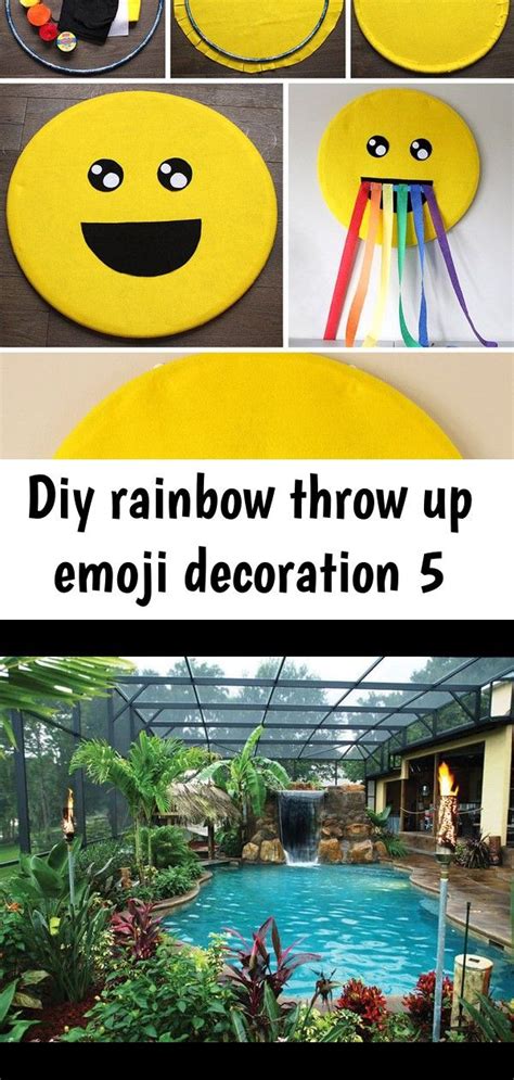 Diy Rainbow Throw Up Smiley Face Decoration Party Ideas