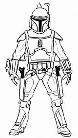 Coloring Wars Pages Star Fett Mandalorian Line Boba Armor Drawings Jango Book Template Printable Google Colouring Easy Choose Board sketch template