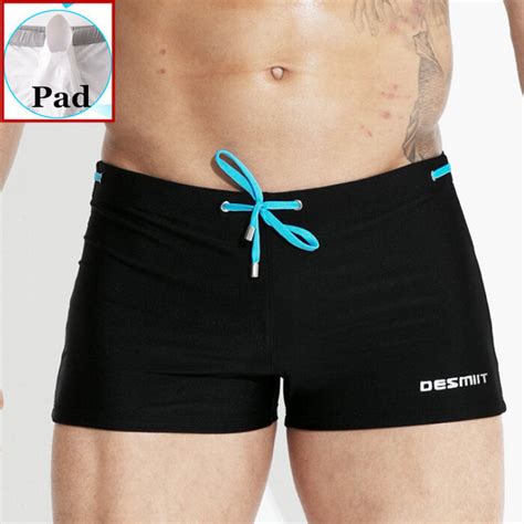 push up pad men swimming trunks for men swimwear desmiit sexy gay