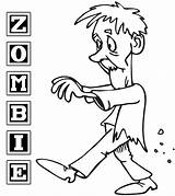 Zombie Colorare Adulti sketch template