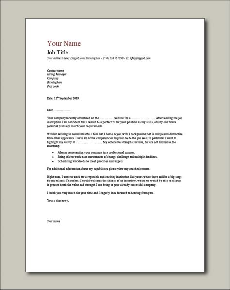 returning  work cover letter examples collection letter template
