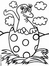 Dinosaur Colouring Baby Hatching Easter Egg Drawing Printables Line Printable Clipart Cliparts Keith Dando Hatches Rooftop Post Big Getdrawings Library sketch template