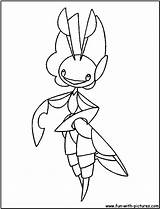 Leavanny Pokemon sketch template