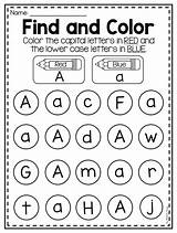 Letter Worksheets Worksheet Alphabet Preschool Kindergarten Letters Pre Find Recognition Color Activities Learning Printable Coloring Identification Choose Mega Pack Preschoolers sketch template