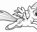 Pony Coloring Little Pages Unicorn Rainbow Dash Printable Pdf Color Outline Girl Getdrawings Equestria Drawing Friendship Magic Clipartmag Colorings Getcolorings sketch template