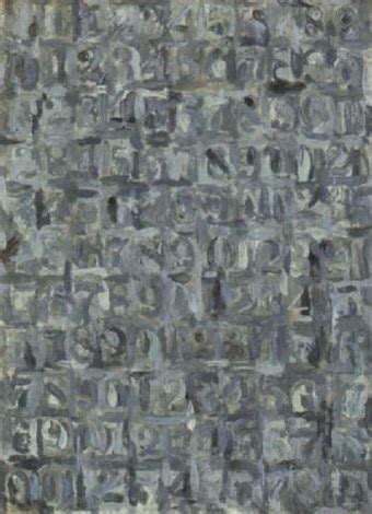 grey numbers  jasper johns  artnet