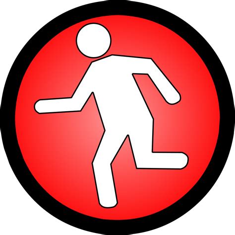 evacuation sign  symbol escape route alert caution danger notice