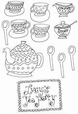 Coloring Tea Pages Party Princess Printable Print Sheets Adult High Mad Cozy Teas Food Hatter Popular Coloringtop sketch template