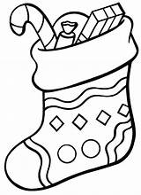 Coloring Sock Pages Stocking Color Printable Getcolorings Socks sketch template