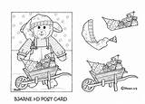 3d Postkort Til Postcards Colour Christmas Jule Bamse Dukke Farvelægge Og Doll Bear Karens Kravlenisser Cutouts sketch template