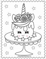 Unicorn Coloring Pages Printable Colouring Cake Sweet Super Ice Cream Kids Book Color Thepurplepumpkinblog Sheet Cupcake Rainbow Stars Sheets Print sketch template