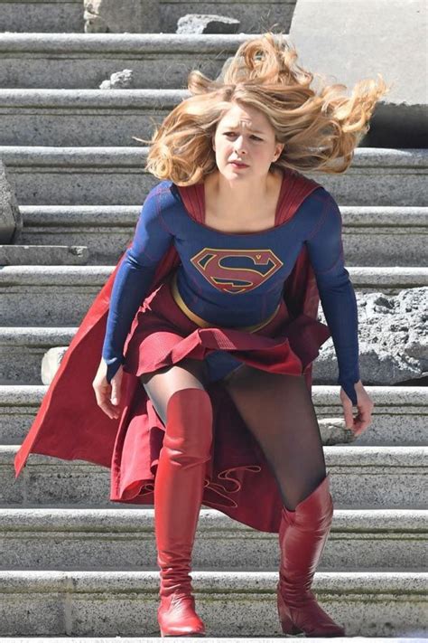 Melissa Benoist Old Vs New Supergirl Suit Hawtcelebs
