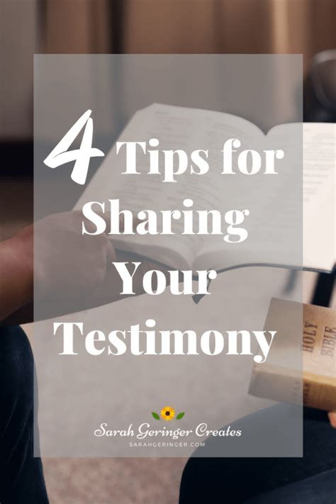 4 Tips For Sharing Your Testimony Sarah Geringer Testimony Quotes