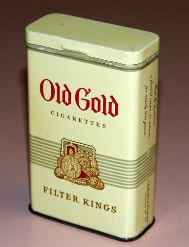 vintage packaging an old gold filter kings cigarettes tin tobacciana collection joe haupt