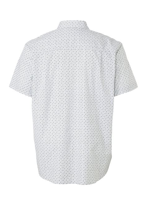 ca heren xl gebloemd regular fit overhemd wit marine wehkamp