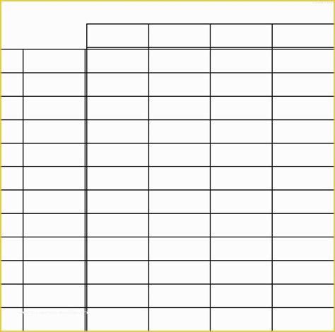 blank colour chart template