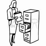 Filing Clipart Woman Clipartmag Gif sketch template