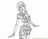 Borderlands Coloring Pages Drawings Zero Template sketch template